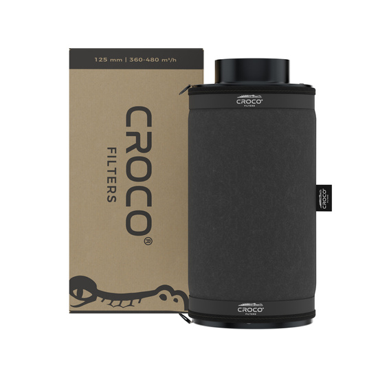 Croco Filters Black 360-480 m³/h fi 125mm - filtr węglowy do neutralizacji zapachów