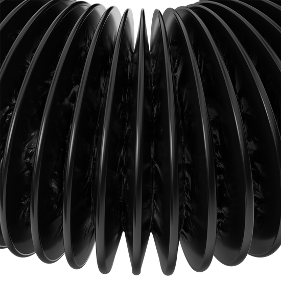 Croco Duct 150mm 2m - czarny przewód wentylacyjny 4-warstwowy nieprzepuszczający światła