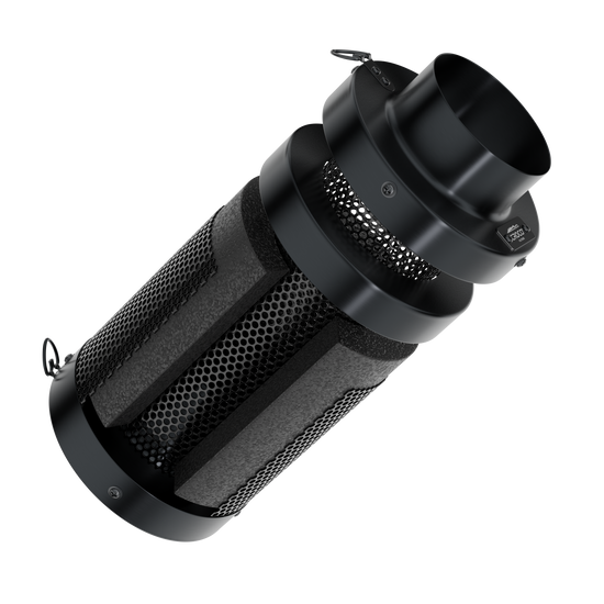 Croco Combo Carbon Filter with Controllable Built-In Fan 160–240 m³/h Ø100mm + 2m of duct