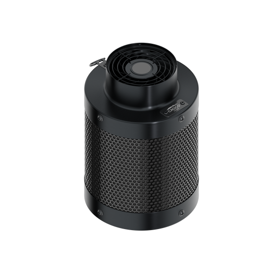 Croco Combo Carbon Filter with Controllable Built-In Fan 160–240 m³/h Ø100mm + 2m of duct
